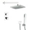 Thermostatic Rain Shower System with Handheld, Rain Shower Head, Shower Faucet Set